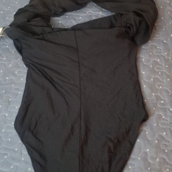 LUXE Black One Piece Swimsuit size SM NWT - Picture 5 of 5